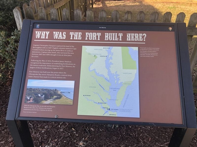 Why Was The Fort Built Here? Marker image. Click for full size.