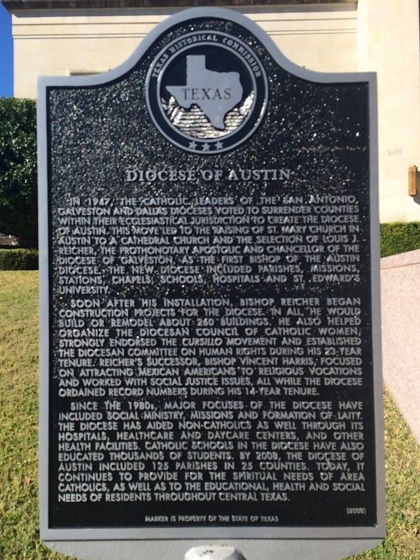 Diocese of Austin Marker image. Click for full size.