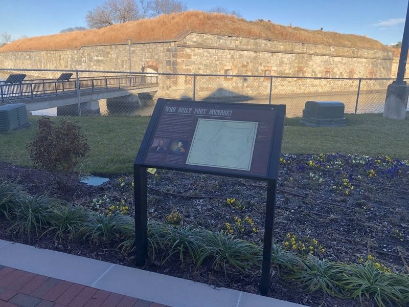 Who Built Fort Monroe? Marker image. Click for full size.