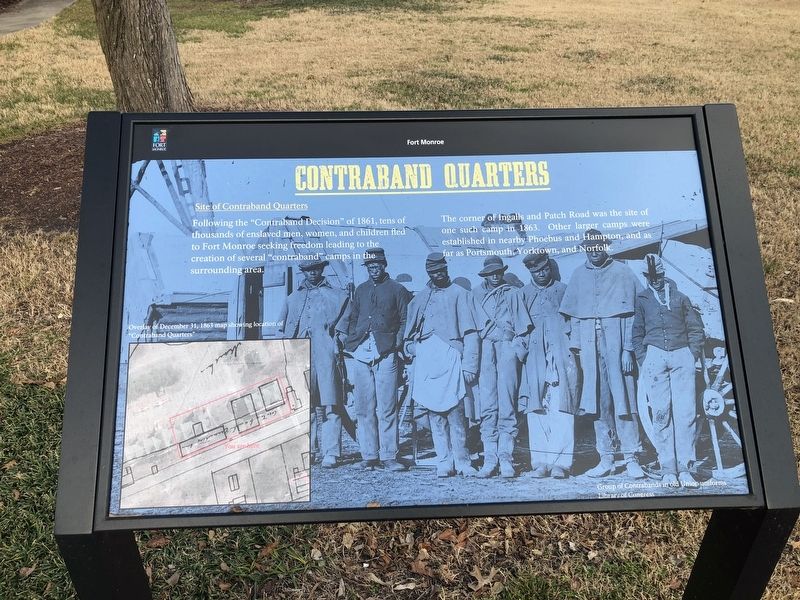Contraband Quarters Marker image. Click for full size.