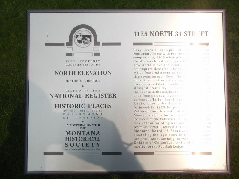 1125 North 31 Street Marker image. Click for full size.