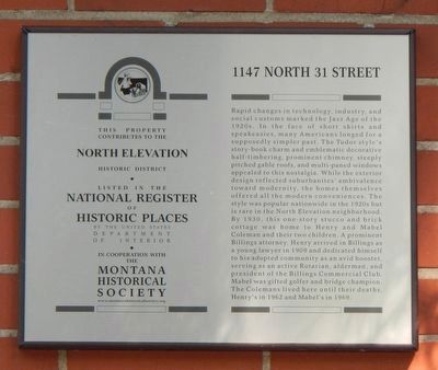 1147 North 31 Street Marker image. Click for full size.