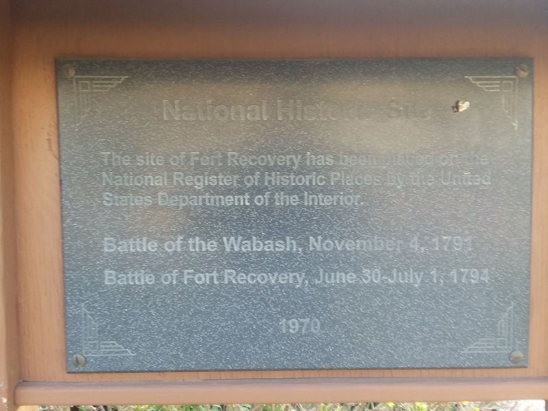 Fort Recovery State Historic Site Marker image. Click for full size.