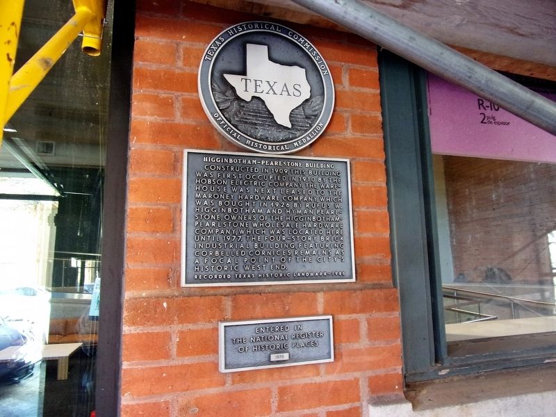 Higginbotham-Pearlstone Building Marker image. Click for full size.
