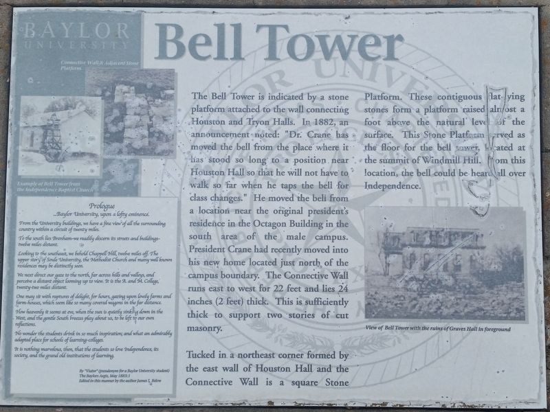 Bell Tower Marker image. Click for full size.