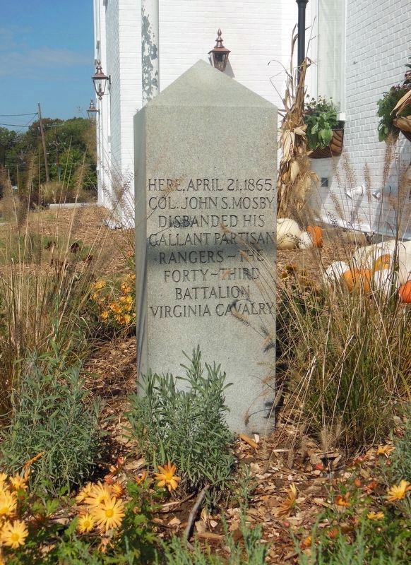 Mosby�s Rangers Disband Site Marker image. Click for full size.