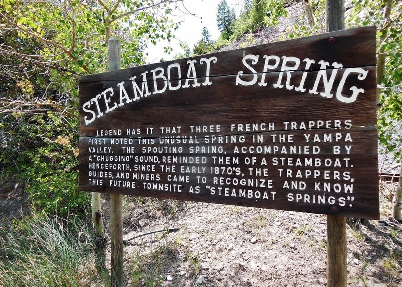 Steamboat Spring Marker image. Click for full size.