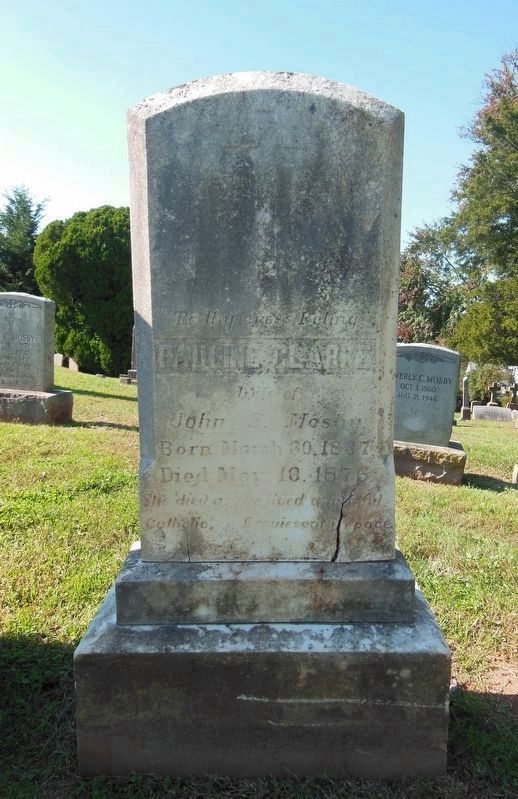 Grave of Pauline Clarke Mosby image. Click for full size.
