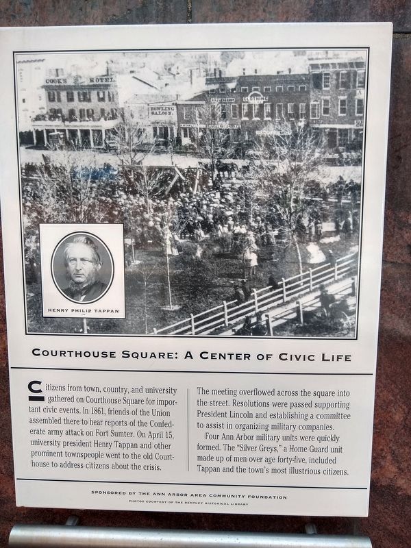 Courthouse Square: A Center of Civic Life Marker image. Click for full size.