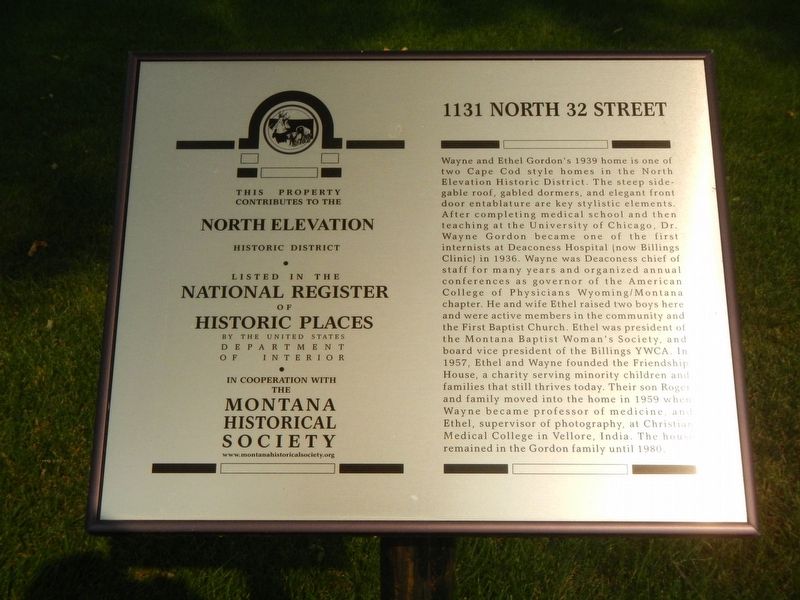 1131 North 32 Street Marker image. Click for full size.