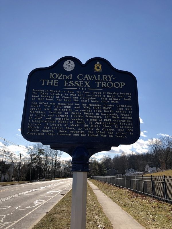 102nd Cavalry -The Essex Troop Marker image. Click for full size.