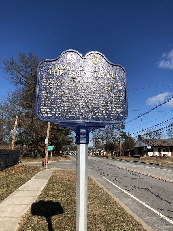 102nd Cavalry -The Essex Troop Marker image. Click for full size.