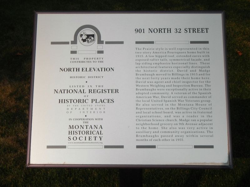 901 North 32 Street Marker image. Click for full size.