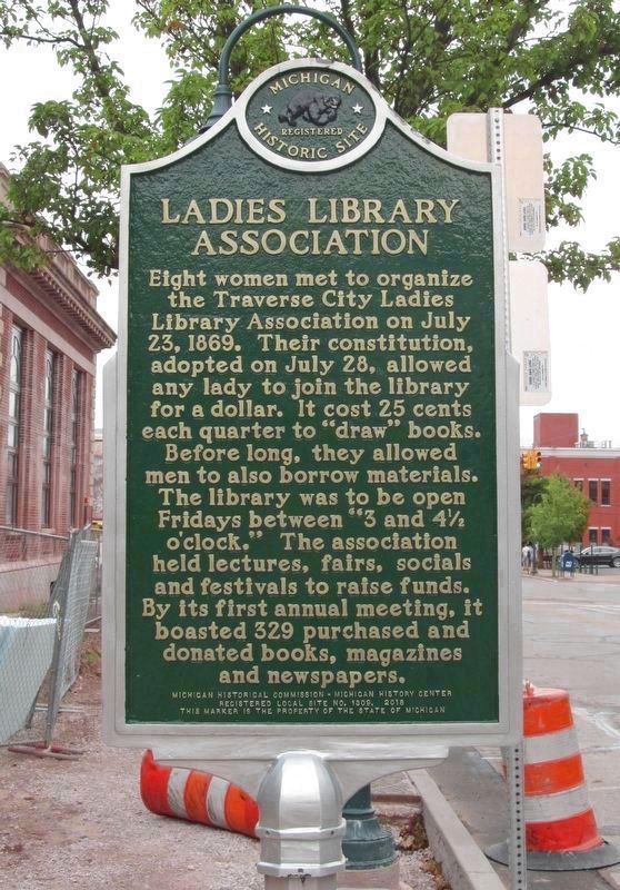 New Ladies Library Association Marker image. Click for full size.