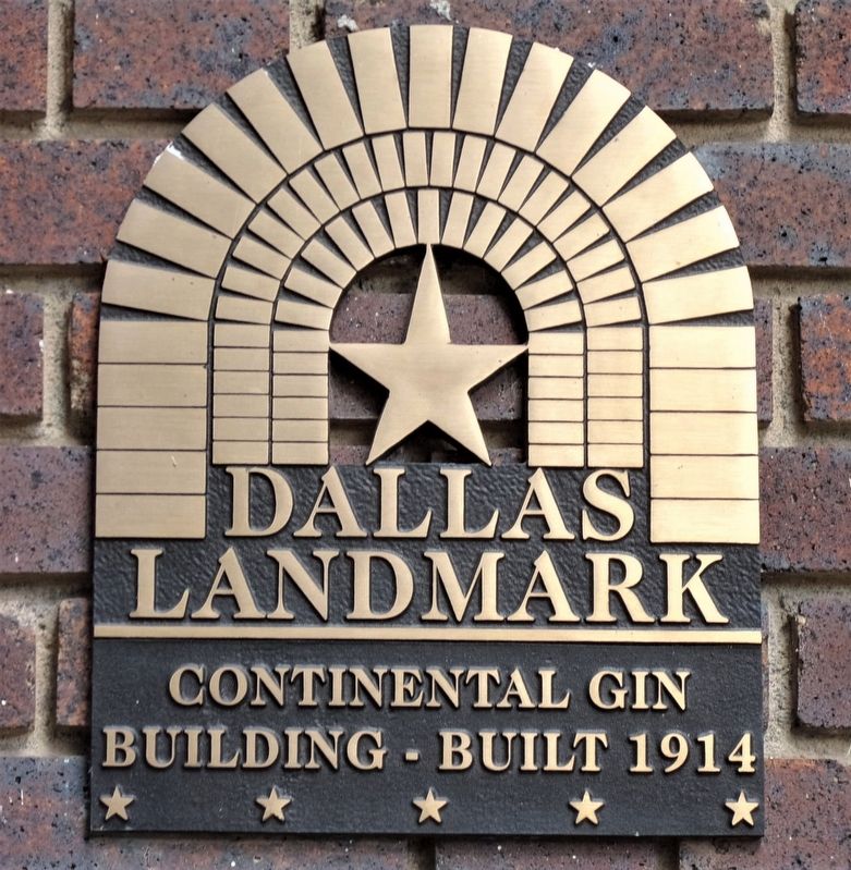 Continental Gin Company Showroom Landmark sign image. Click for full size.