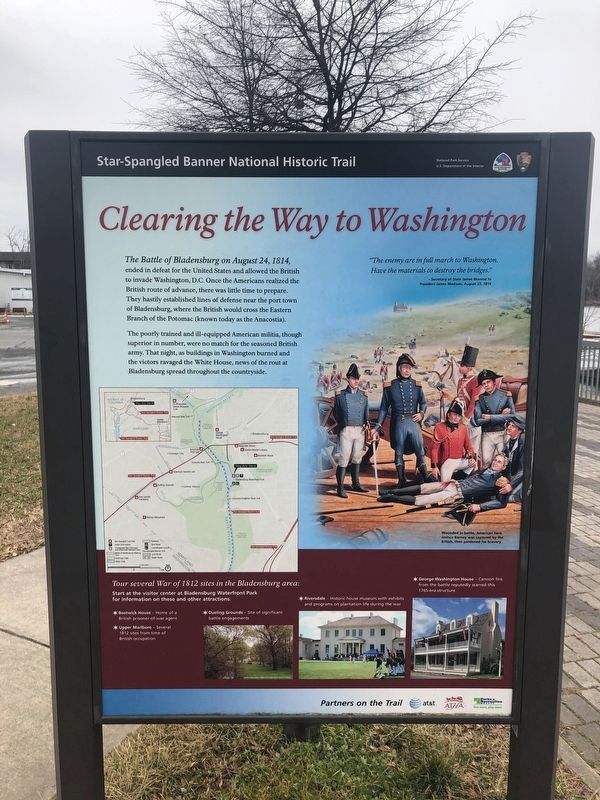Clearing the Way to Washington Marker image. Click for full size.