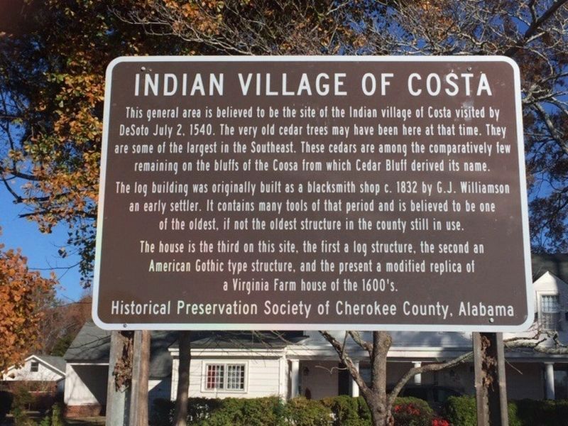 Indian Village of Costa Marker image. Click for full size.