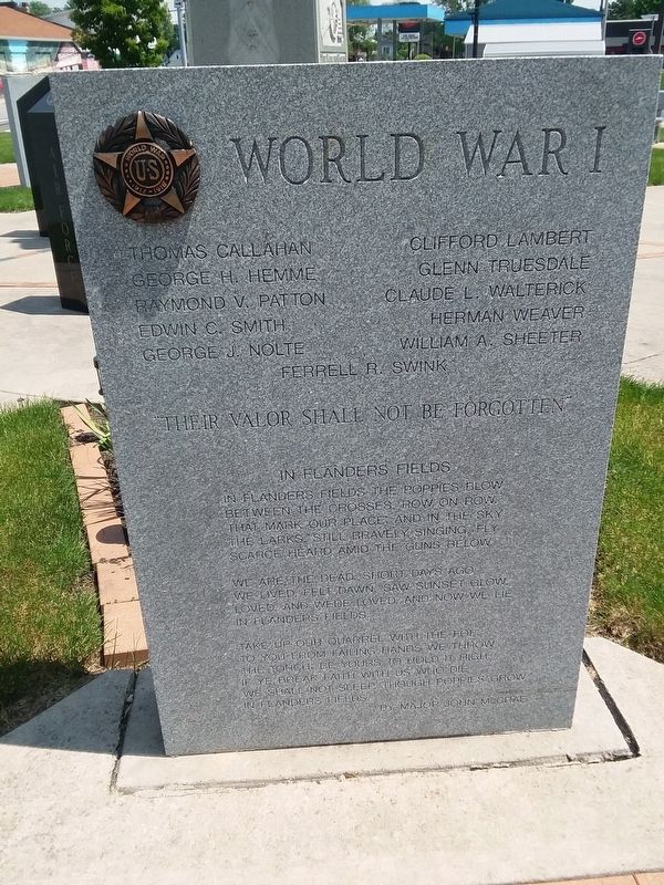 Delphos World War I Memorial image. Click for full size.