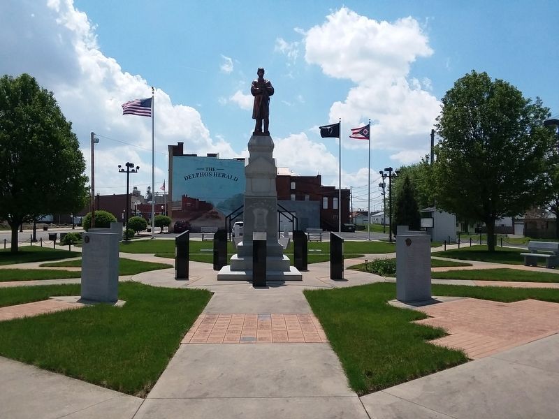 Delphos Civil War Memorial image. Click for full size.