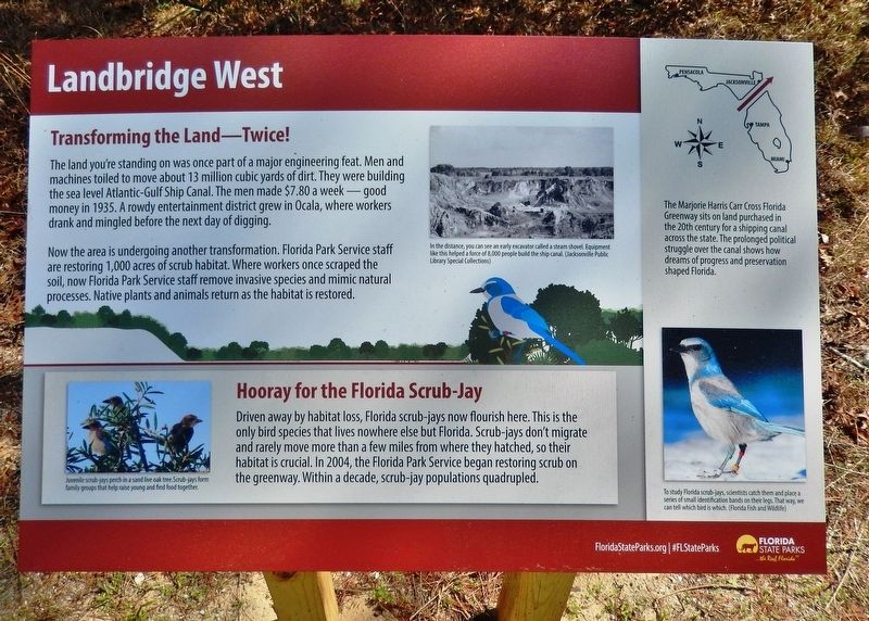 Landbridge West Marker image. Click for full size.
