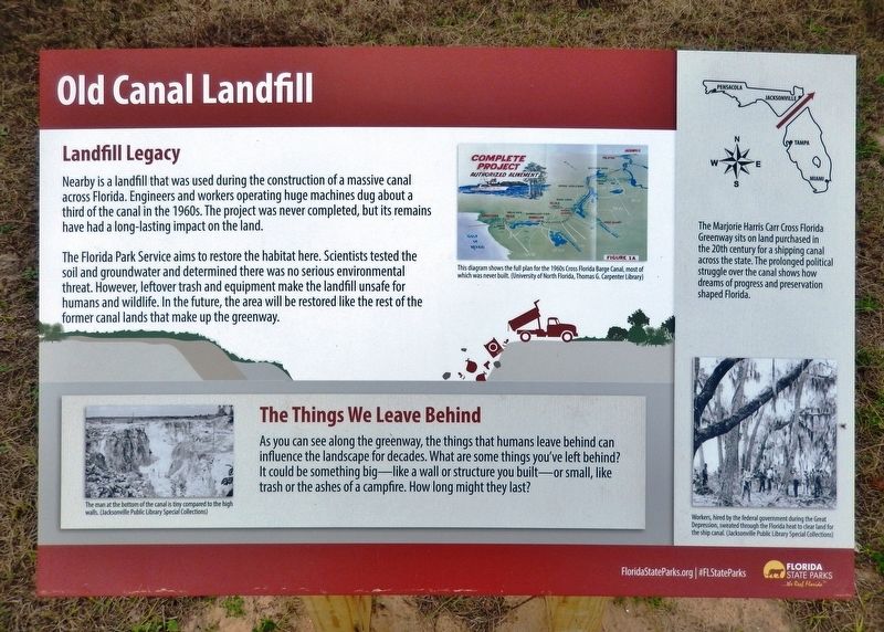 Old Canal Landfill Marker image. Click for full size.