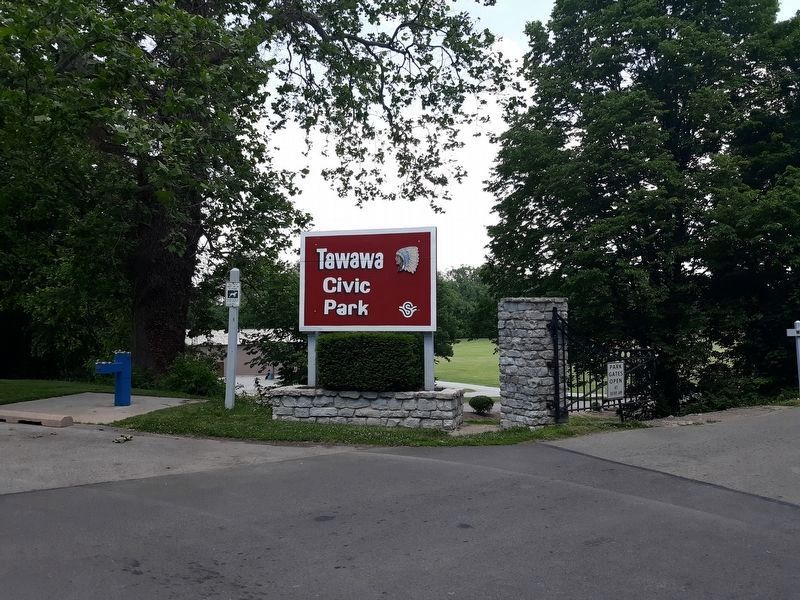 Tawawa Civic Park Entrance Sign image. Click for full size.