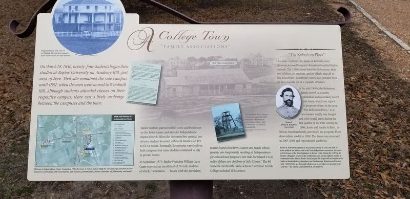A College Town Marker image. Click for full size.