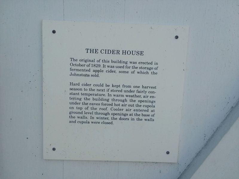 The Cider House Marker image. Click for full size.
