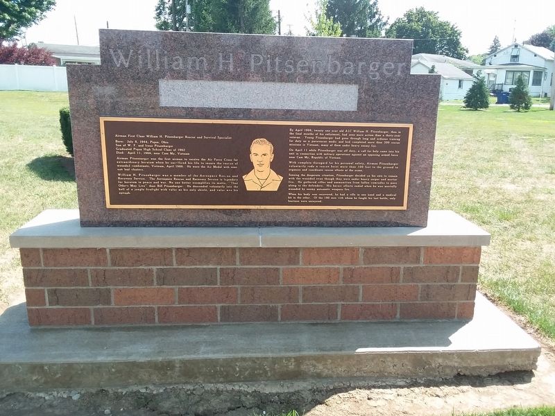 William H. Pitsenbarger Marker image. Click for full size.