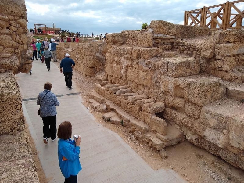 Public Lavatory at King Herod's Hippodrome image. Click for full size.