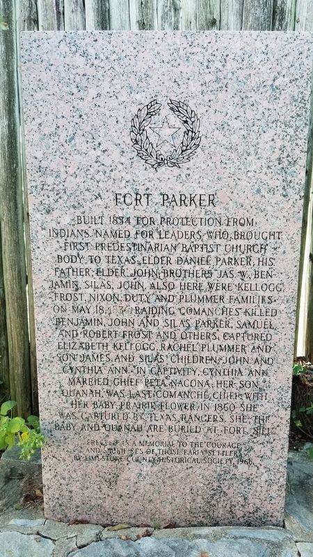 Fort Parker Marker image. Click for full size.