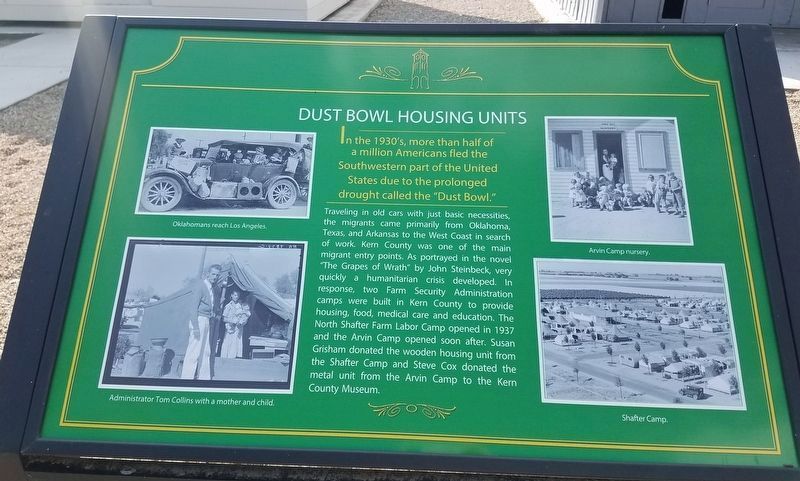 Dust Bowl Housing Units Marker image. Click for full size.