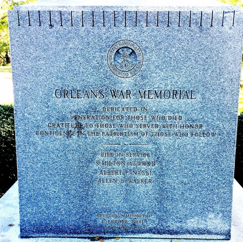 Orleans War Memorial image. Click for full size.