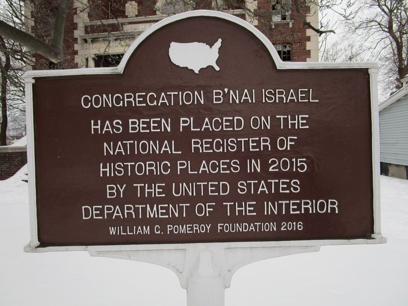 Congregation B'Nai Israel Marker image. Click for full size.