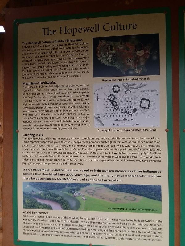 The Hopewell Culture Marker image. Click for full size.