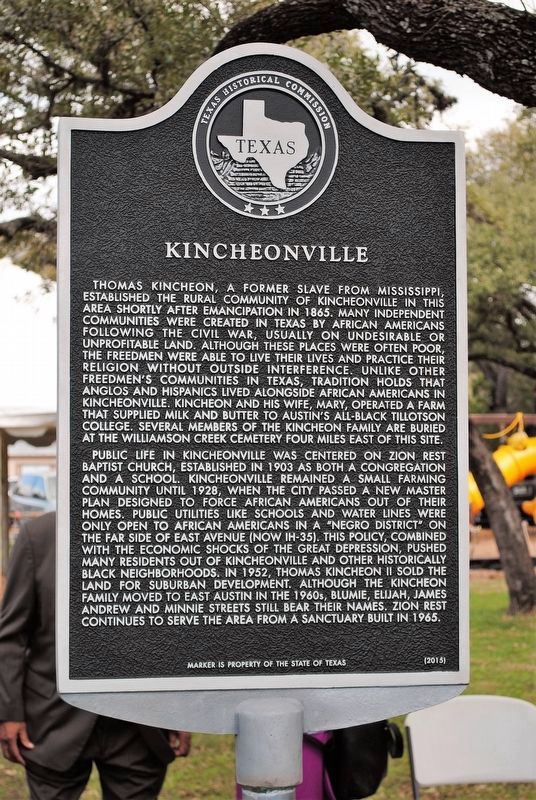 Kincheonville Marker. Click for full size. Kincheonville Marker image. Click for full size.