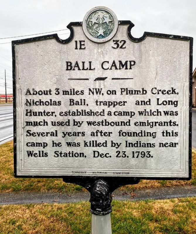 Ball Camp Marker. Click for full size. Ball Camp Marker image. Click for full size.