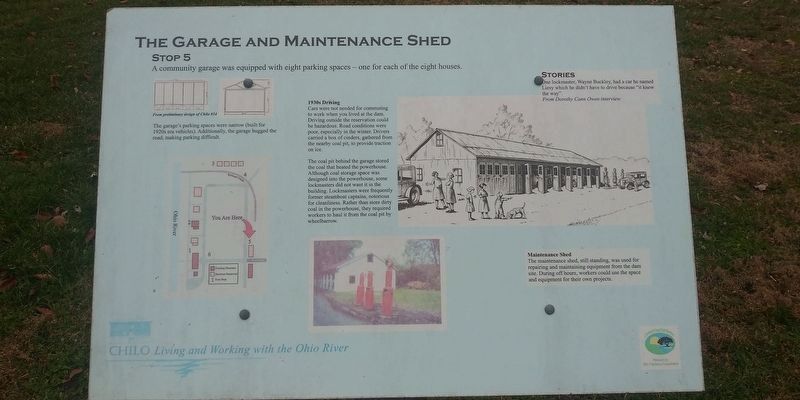 The Garage and Maintenance Shed Marker image. Click for full size.