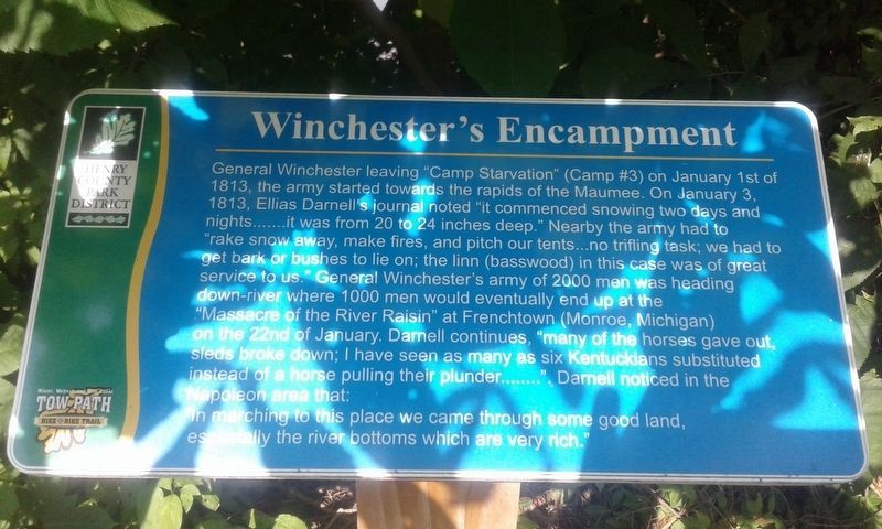 Winchester's Encampment Marker image. Click for full size.