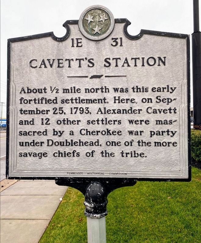 Cavett's Station Marker. Click for full size. Cavett's Station Marker image. Click for full size.
