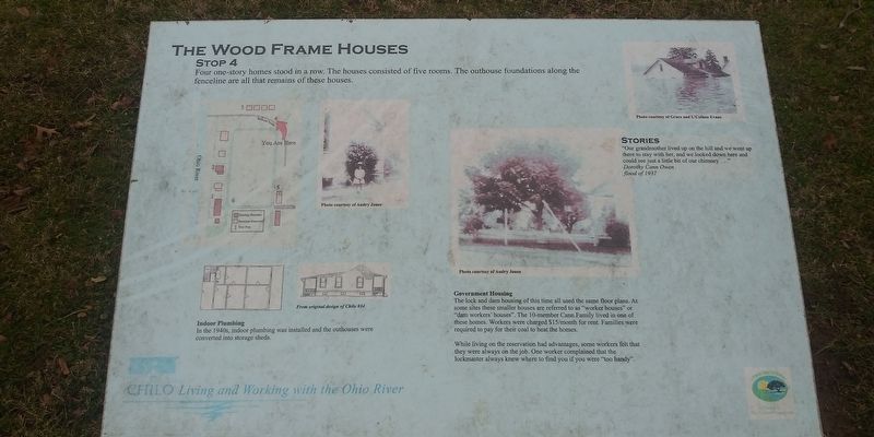 The Wood Frame Houses Marker image. Click for full size.