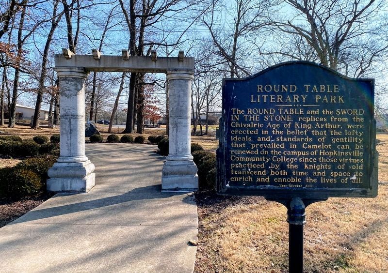 Round Table Literary Park Marker. Click for full size. Round Table Literary Park Marker image. Click for full size.