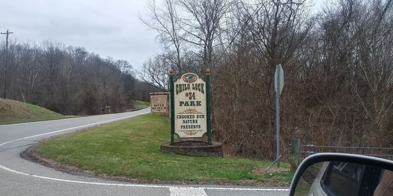 The Chilo Lock and Dam #34 Walking Tour Marker image. Click for full size.