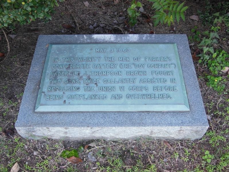 Parker's Battery Marker. Click for full size. Parker's Battery Marker image. Click for full size.