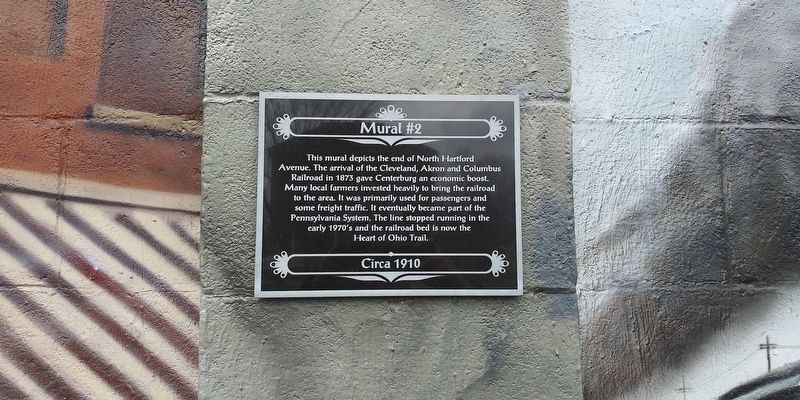 Centerburg Historical Mural Marker image. Click for full size.