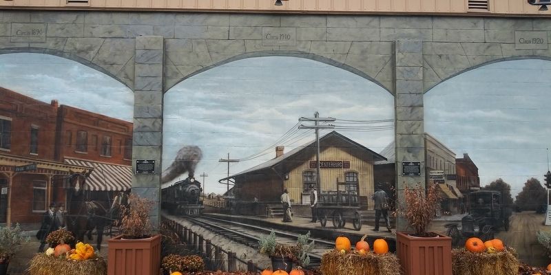 Centerburg Historical Mural Marker image. Click for full size.
