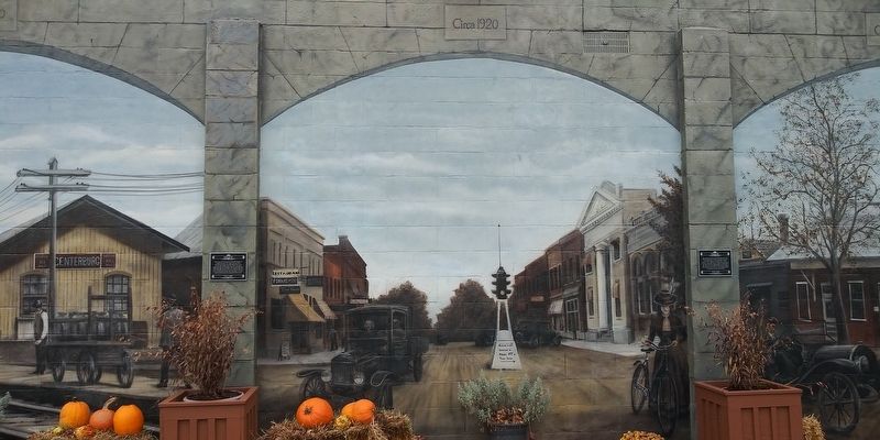 Centerburg Historical Mural Marker image. Click for full size.