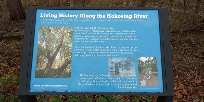 Living History Along the Kokosing River Marker image. Click for full size.