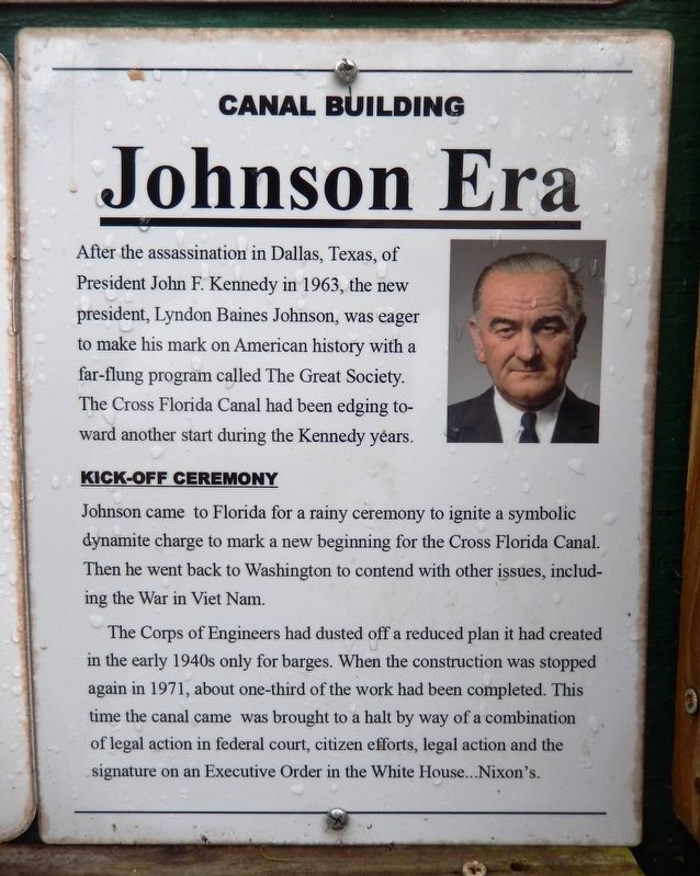 Marker detail: Johnson Era. Click for full size. Marker detail: Johnson Era image. Click for full size.