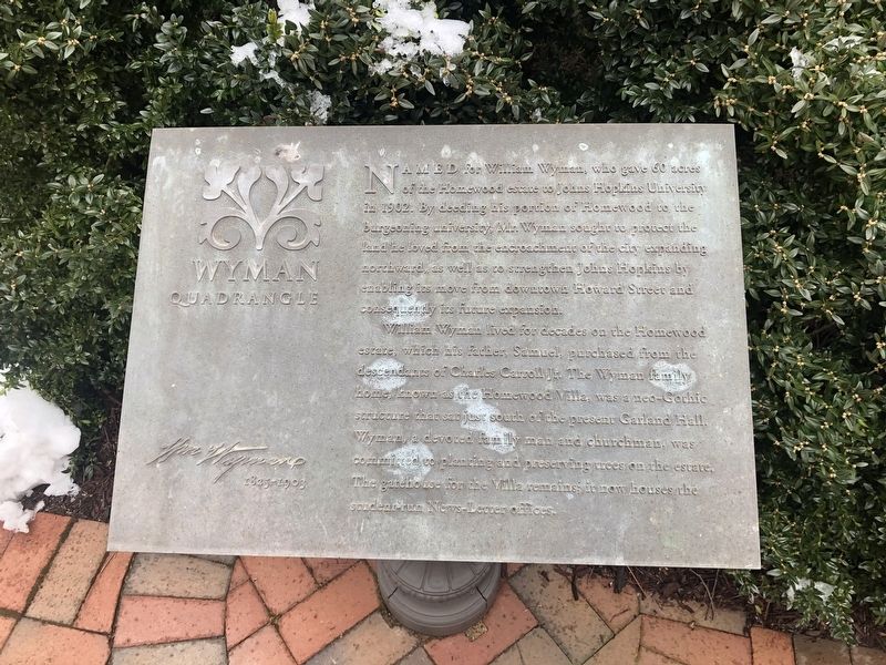 Wyman Quadrangle Marker image. Click for full size.